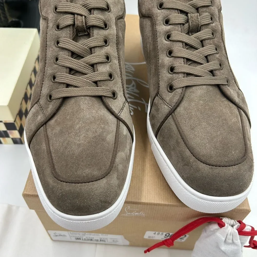 Men's Christian Louboutin Rantulow suede sneakers size 46 made in Italy